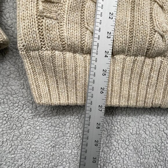 Windriver Cardigan Womens Medium Sherpa Lined Super Chunky Cable Knit Vintage - Picture 3 of 8